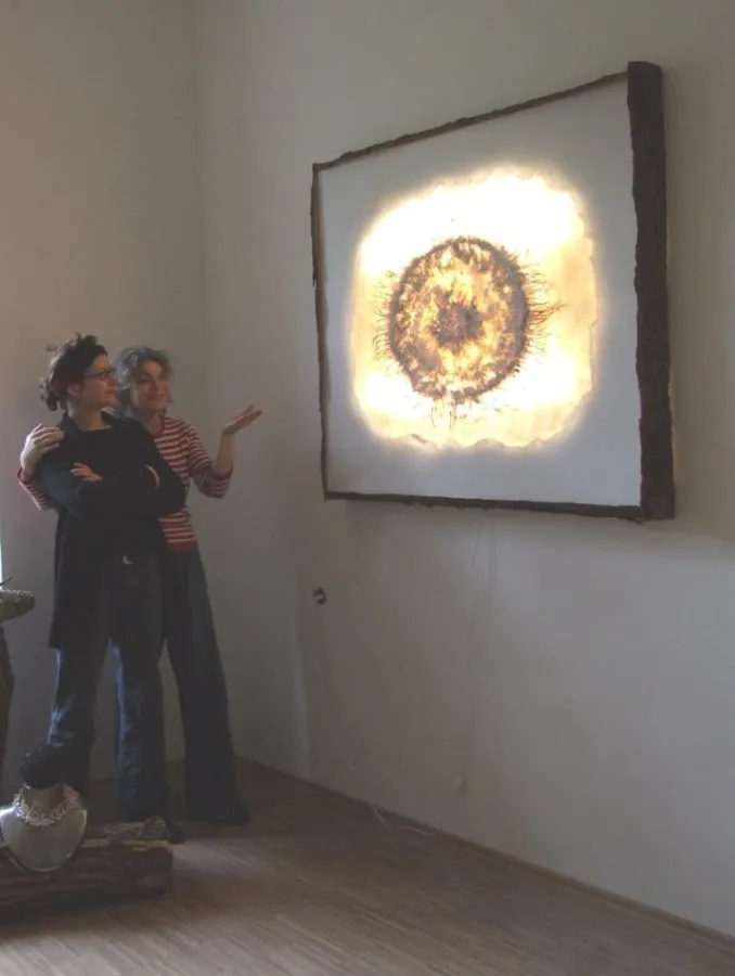 Ilona Linke und Barbara Maria Althoff im neuen Schmuckatelier