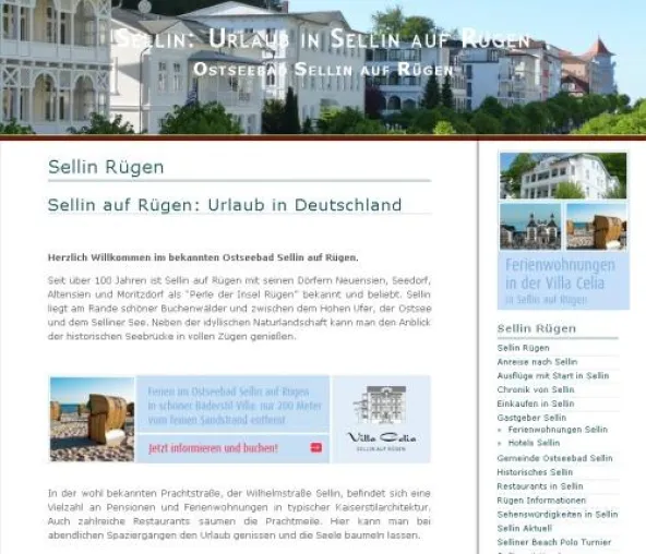 Bild: Relaunch des Portals SellinRuegen.de für das Ostseebad Sellin