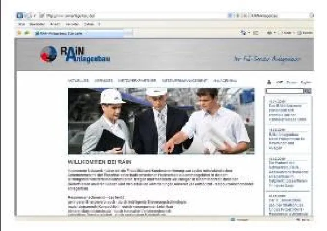 Bild: RAiN-Anlagenbau.de goes online
