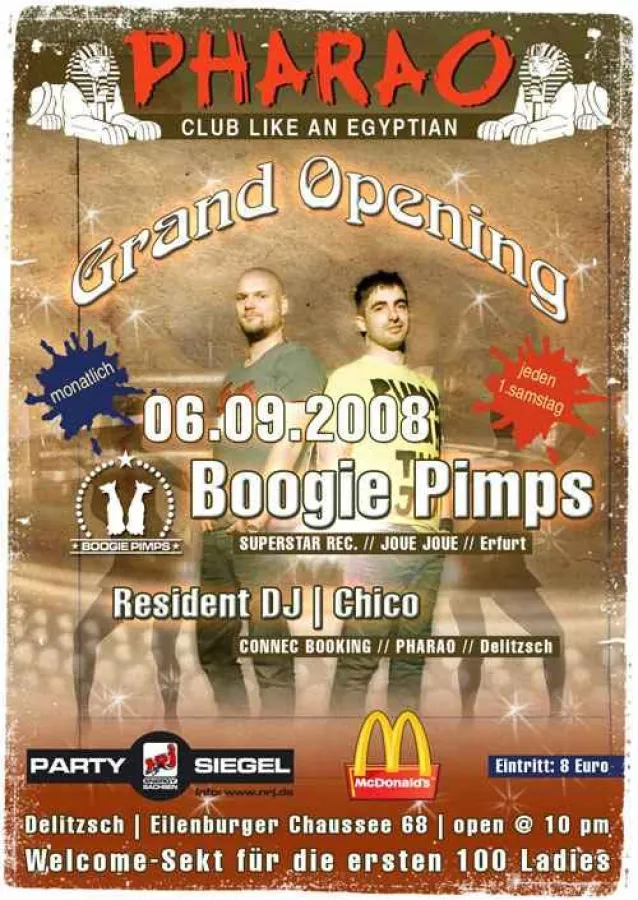 GRAND OPENING DES CLUB PHARAO AM 06.09.08 in DELITZSCH, SACHSEN