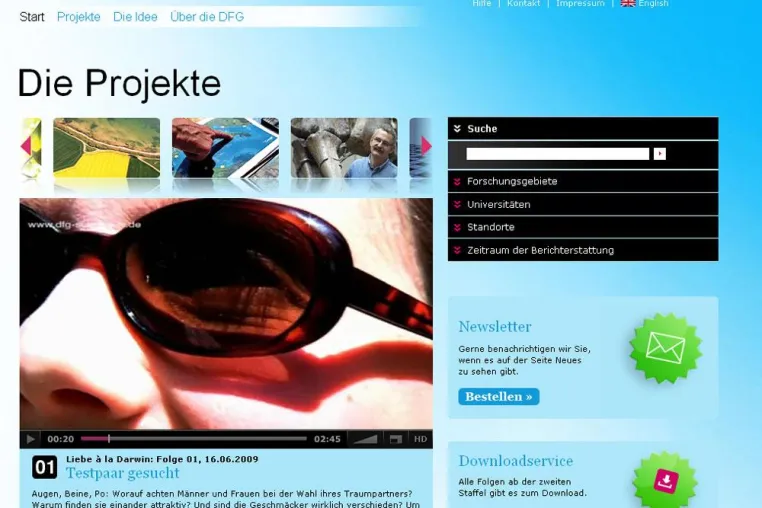 Bild: DFG Science TV startet mit neuem Auftritt