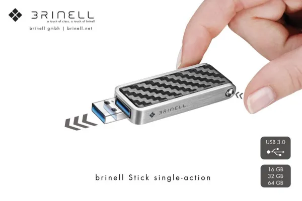 Neu: Der einzigartige USB-Stick mit der besonderen single-action-Mechanik – Auf Knopfdruck einsatzbereit Bild: Neu: Der einzigartige USB-Stick mit der besonderen single-action-Mechanik – Auf Knopfdruck einsatzbereit