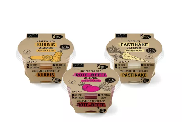 Bild: NEU im Kühlregal: Vollgemüse-Aufstriche von BEETGOLD