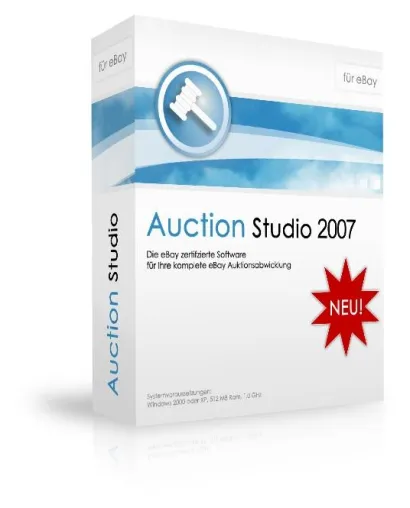 Bild: Auction Studio 2007: DATA BECKER empfiehlt das Programm als Nachfolger für den eBay SuperSeller