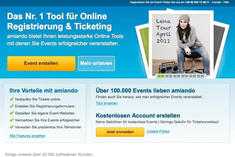 amiando erneuert sein preisgekröntes Event-Tool Bild: amiando erneuert sein preisgekröntes Event-Tool