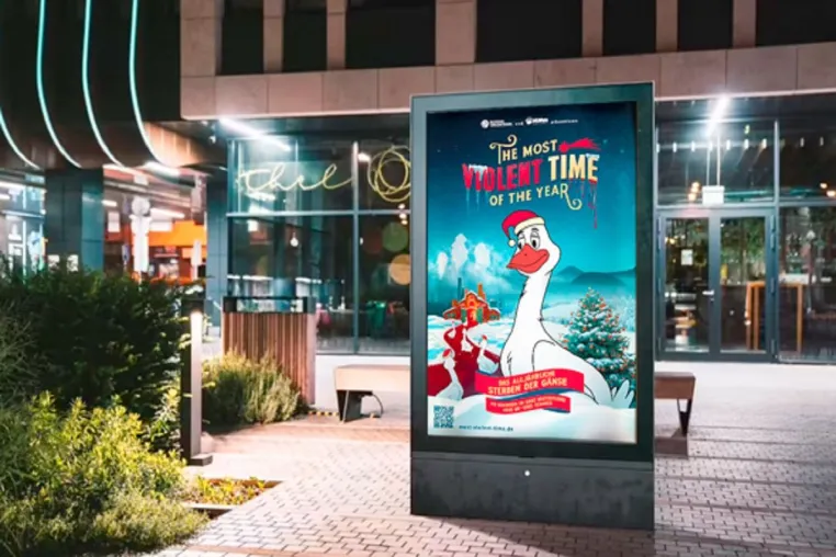 Bild: Im Mittelpunkt der "The Most Violent Time Of The Year"-Kampagne steht Fibi