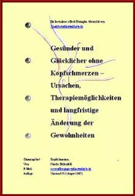 Bild: eBook "Gesünder und Glücklicher ohne Kopfschmerzen" mit über 50 Seiten jetzt kostenlos downloaden