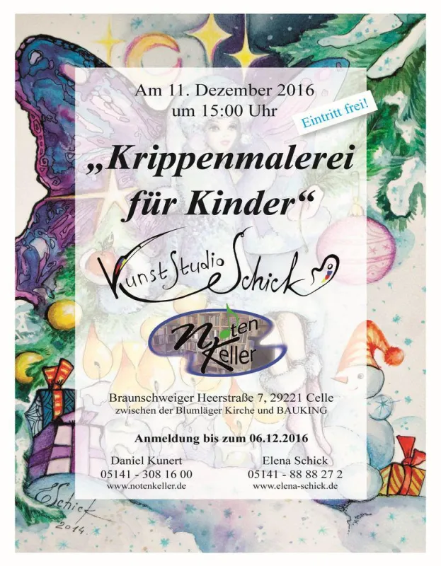 Krippenmalerei für Kinder im 