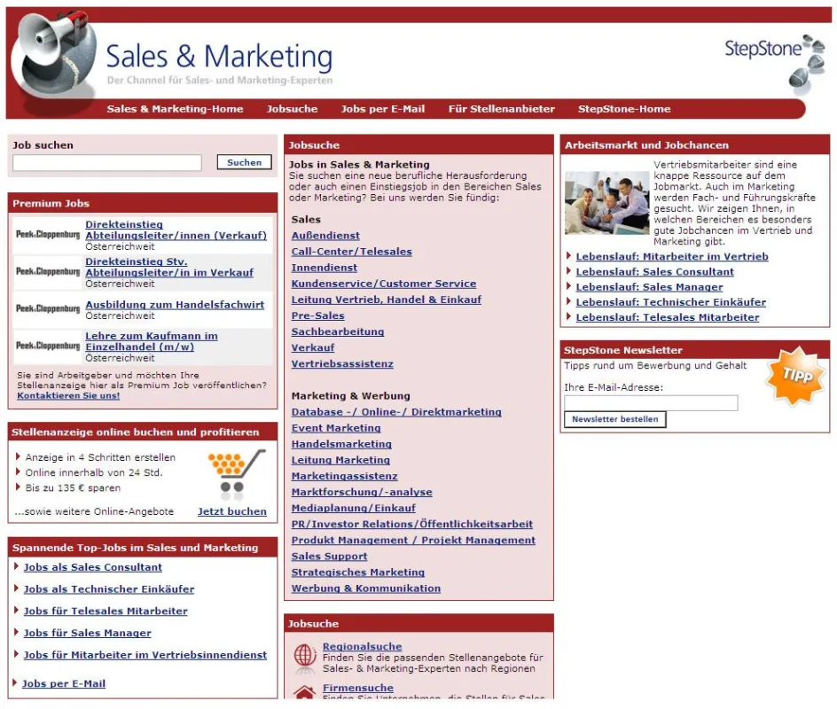 Jobs für Profis: Der Sales & Marketing-Channel von StepStone Österreich