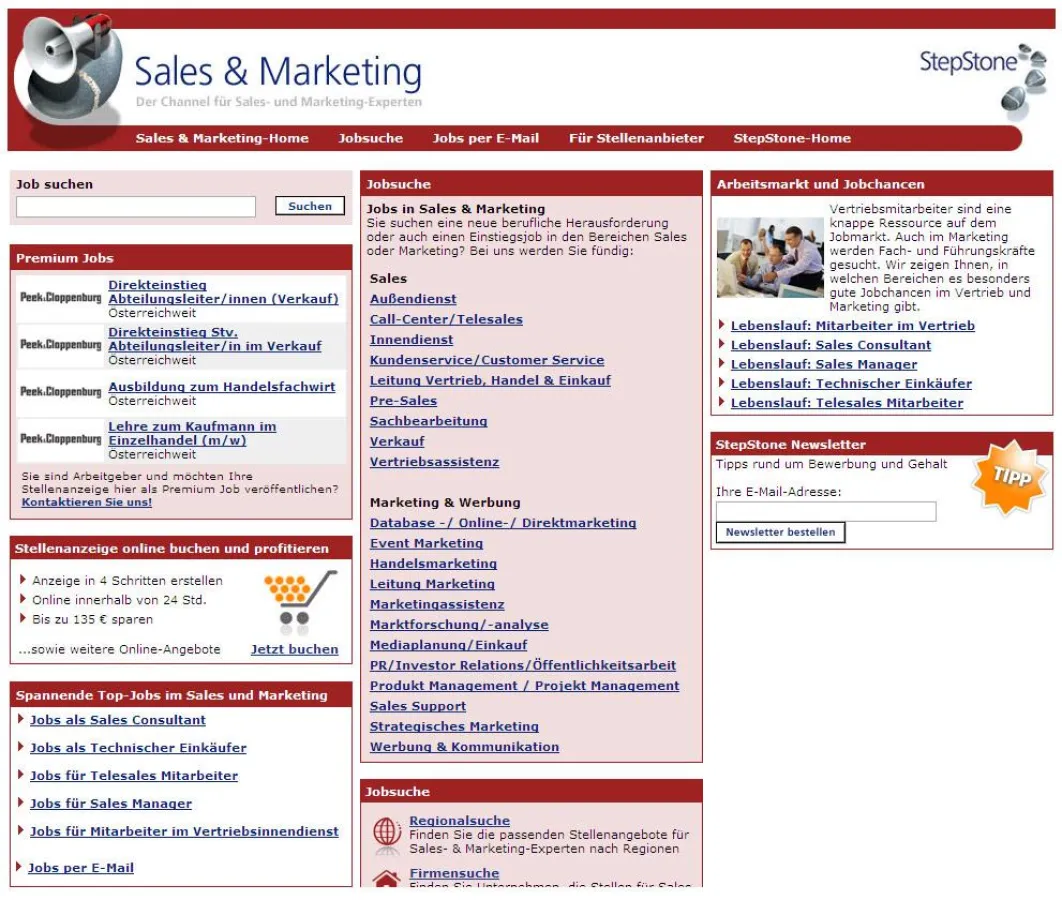 Jobs für Profis: Der Sales & Marketing-Channel von StepStone Österreich