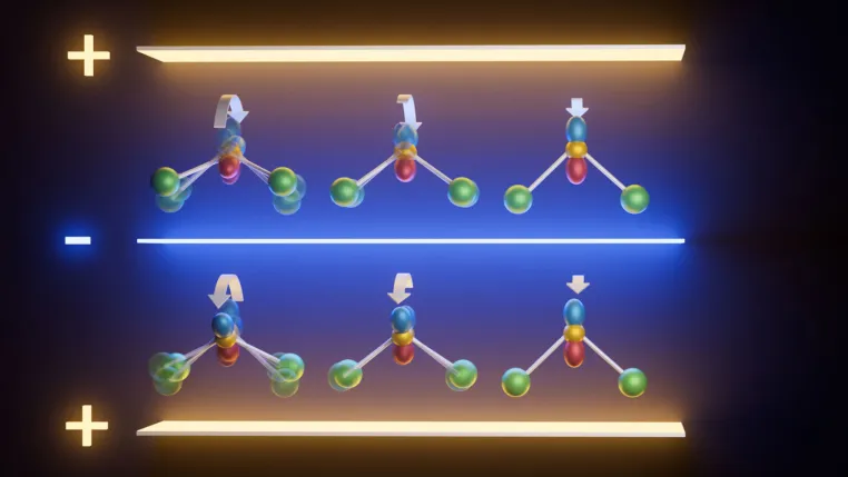 Chirale Phononen elektrisch umschalten Bild: Chirale Phononen elektrisch umschalten