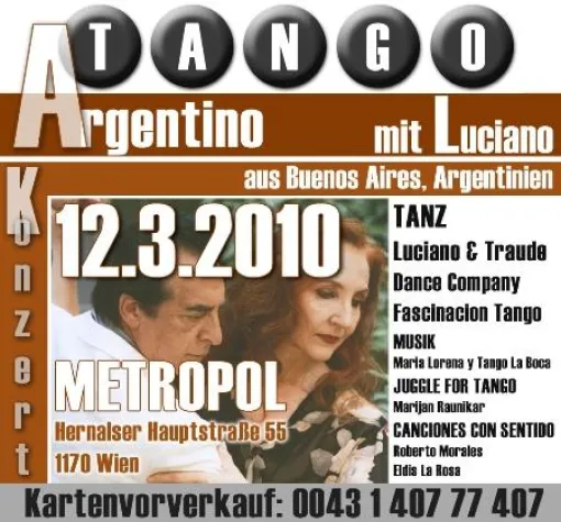 Bild: Tango Argentino im Wiener Metropol am 12.03.2010