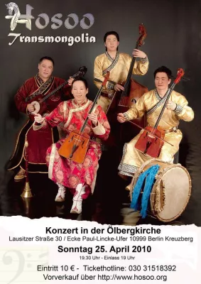 Bild: Hosoo und Transmongolia live in der Ölbergkirche in Berlin
