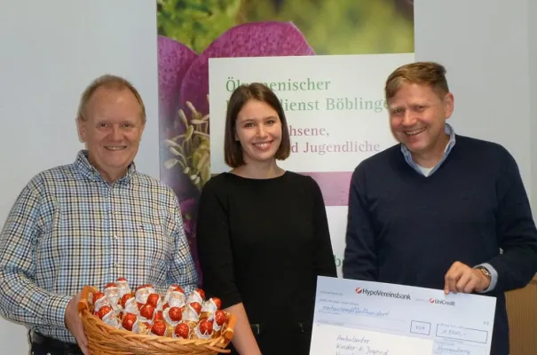 Bild: Spende für Kinderhospizdienste