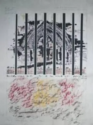 Bild: Kunst trifft Architektur - Grafik-Ausstellung von H. J. Gerung im Kemptener Interieur-Zentrum von Glas Trösch