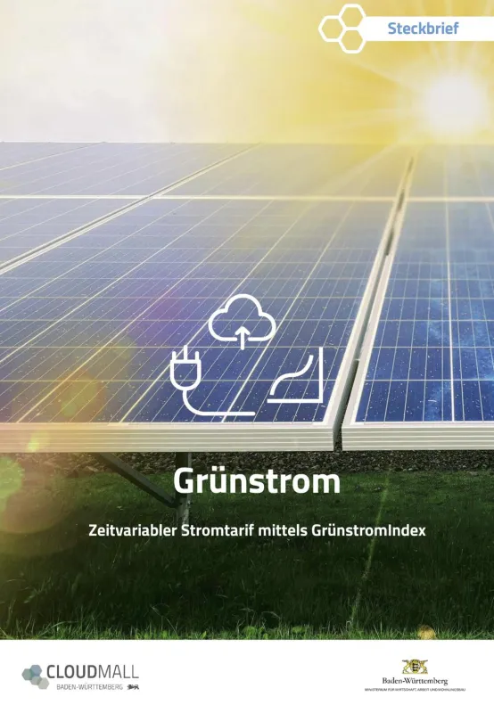 Zeitvariabler Stromtarif mittels GrünstromIndex