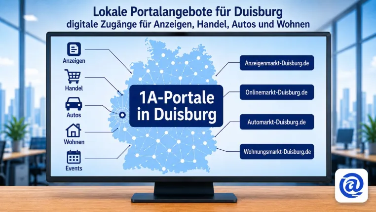 Duisburg erhält mit 1A-Portale.de zentrale Einstiege für lokale Angebote und Handel Bild: Duisburg erhält mit 1A-Portale.de zentrale Einstiege für lokale Angebote und Handel