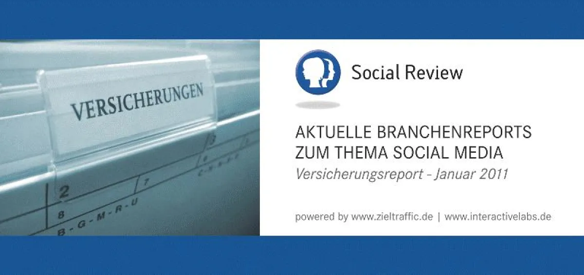 Der neueste Social Review zur Versicherungsbranche von Zieltraffic und interactivelabs