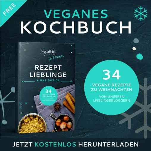 Bild: Vegane Weihnachten: Veganliebe veröffentlicht kostenfreies E-Book mit 34 veganen Rezepten ausgewählter Blogger