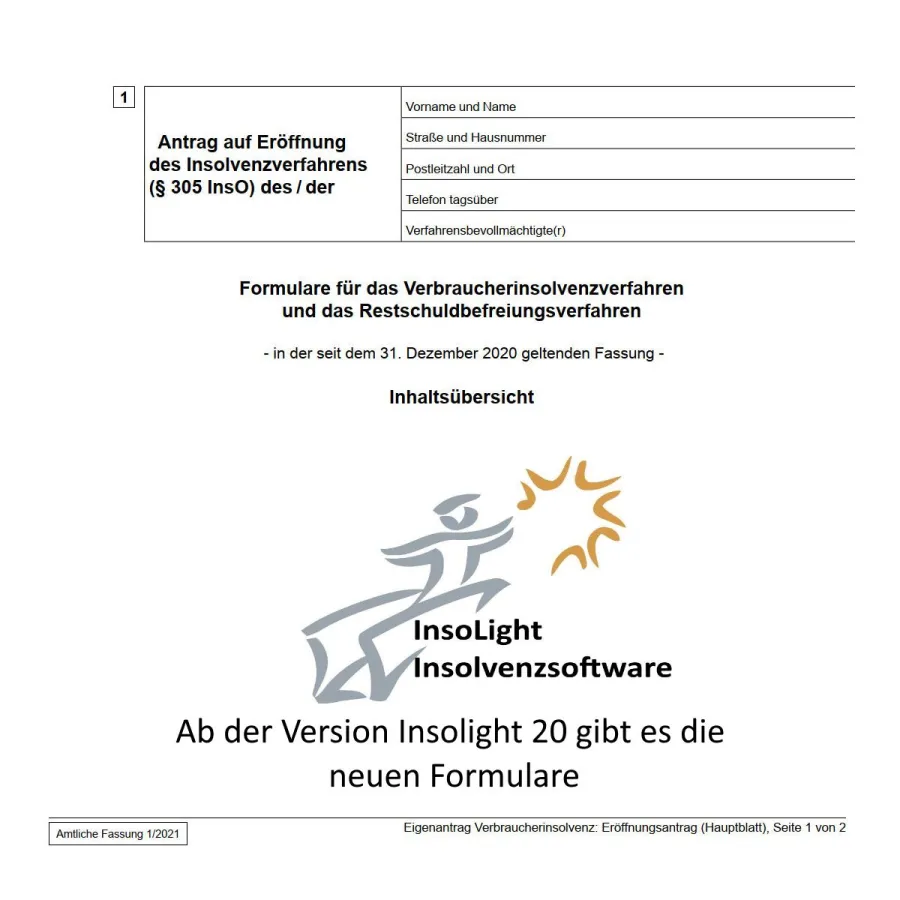 Formulare Privatinsolvenz 2021 (© Erik Markwordt)