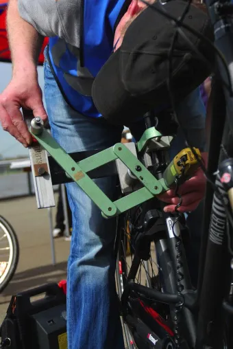 Bild: Reger Fahrradhandel bei bestem Wetter