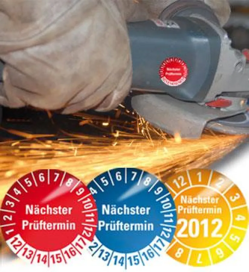 Prüfplaketten weisen schnell auf erforderliche Checks hin