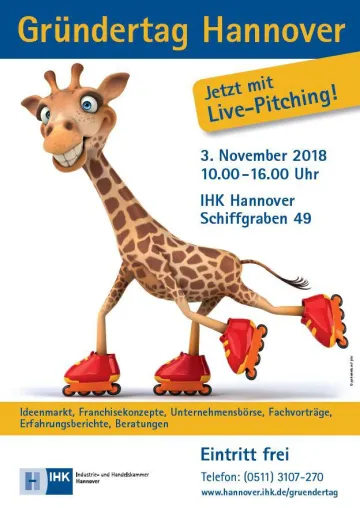 Bild: Beim Gründertag Hannover am 3. November präsentieren sich mutige Gründer