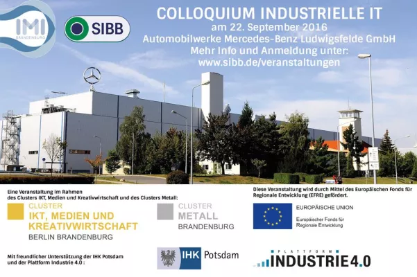 Bild: Colloquium Industrielle IT in Ludwigsfelde am 22. 9. 2016 zur Digitalisierung des Brandenburger Mittelstandes