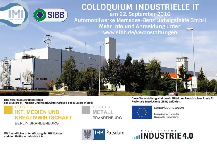 Bild: Colloquium Industrielle IT in Ludwigsfelde am 22. 9. 2016 zur Digitalisierung des Brandenburger Mittelstandes