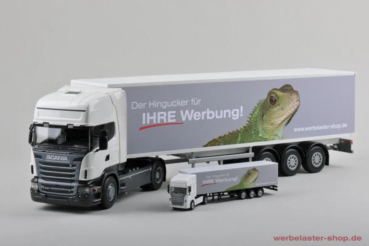 Die neuen Großmodelle im Maßstab 1:25 - hier im Vergleich zum 1:87-Modell