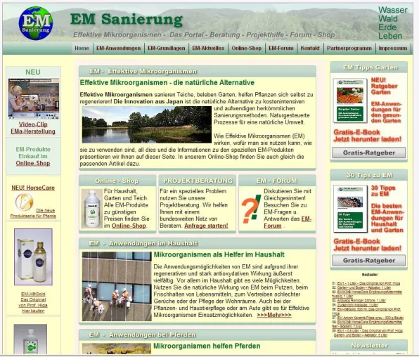 EM Sanierung - das Portal für Effektive Mikroorganismen Bild: EM Sanierung - das Portal für Effektive Mikroorganismen