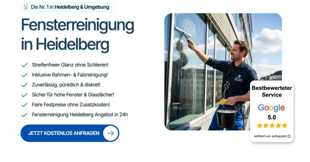 Bild: Passivhaus-Verglasungen in der Bahnstadt: Spezialist für Fensterreinigung in Heidelberg