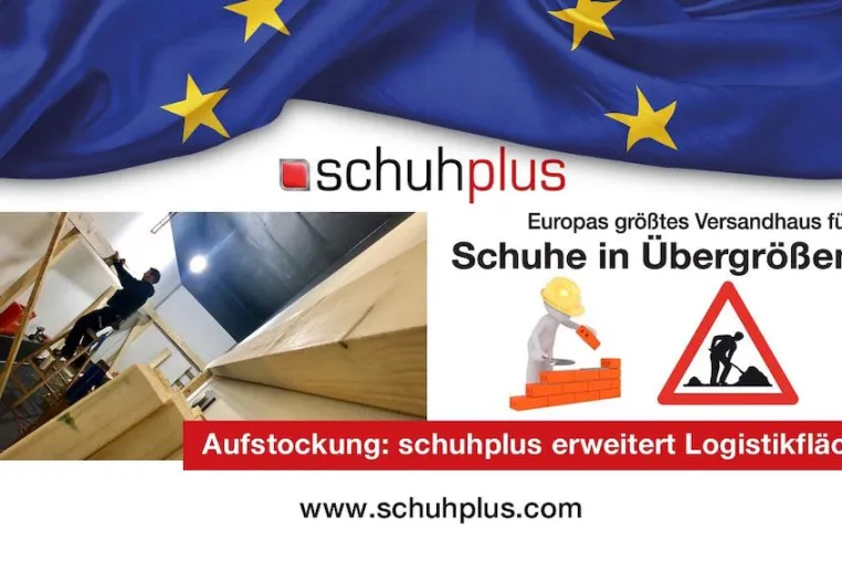 Bild: schuhplus erweitert Logistikfläche