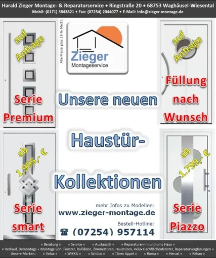 Bild: neue Serien: "Premium" + "smart" sowie "Füllung nach Wunsch"