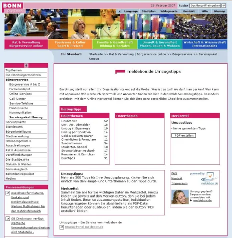 Bild: Umzug-Portal meldebox.de und Stadt Bonn kooperieren