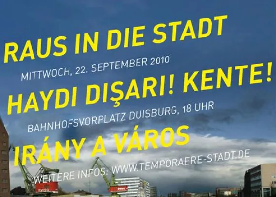 Bild: Temporäre Stadt an besonderen Orten