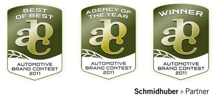 Bild: Automotive Brand Contest 2011 – Schmidhuber + Partner “Agency of the Year”