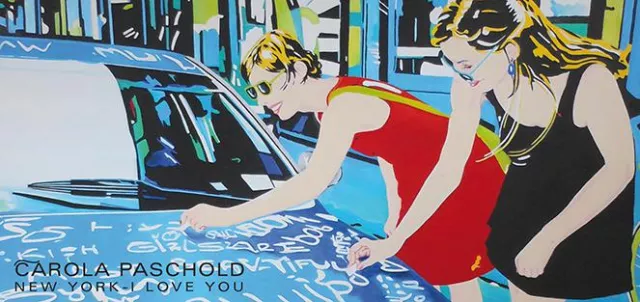 Bild: CAROLA PASCHOLD- NEW YORK I LOVE YOU- Einzelausstellung Art In Business Königsallee Düsseldorf