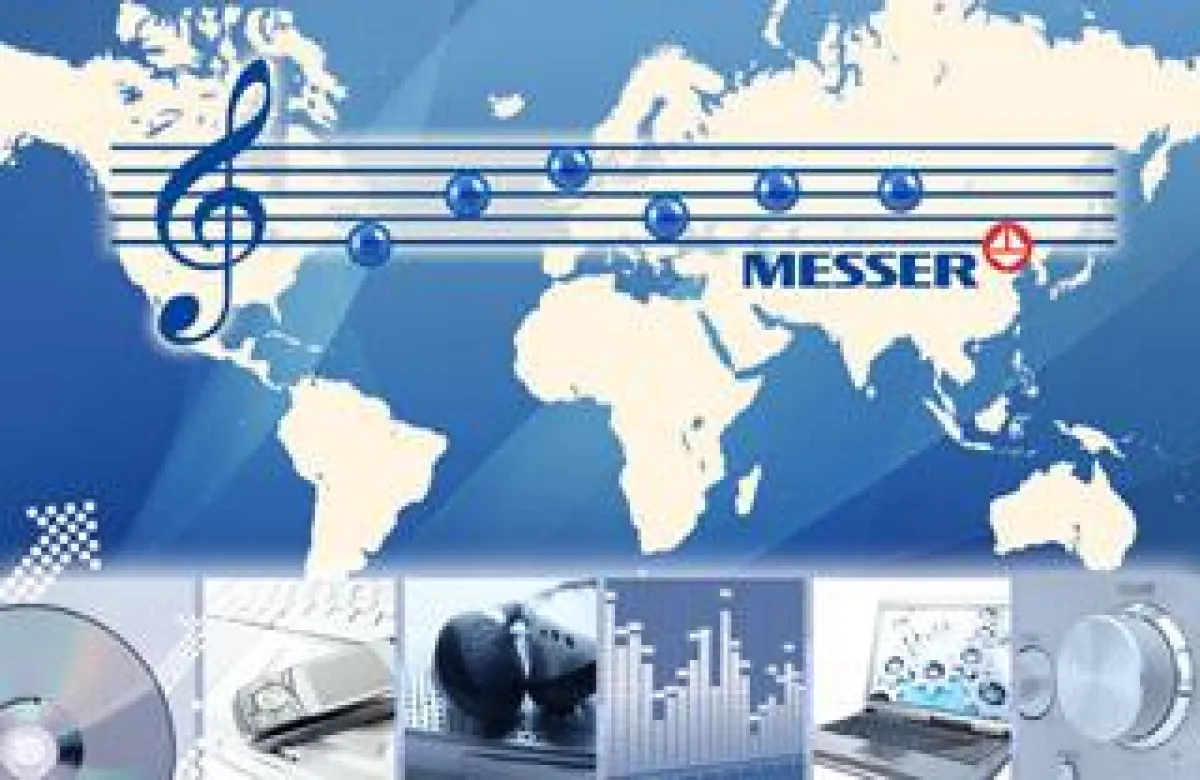 Messer führt als erstes Unternehmen der Branche ein Klanglogo zur Unterstützung der Markenführung ein.