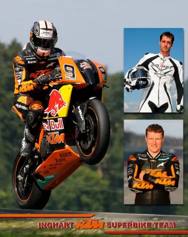Bild: Inghart Racing goes Orange: Inghart KTM Superbike Team startet 2011 mit Nebel und Smrz in der IDM SBK