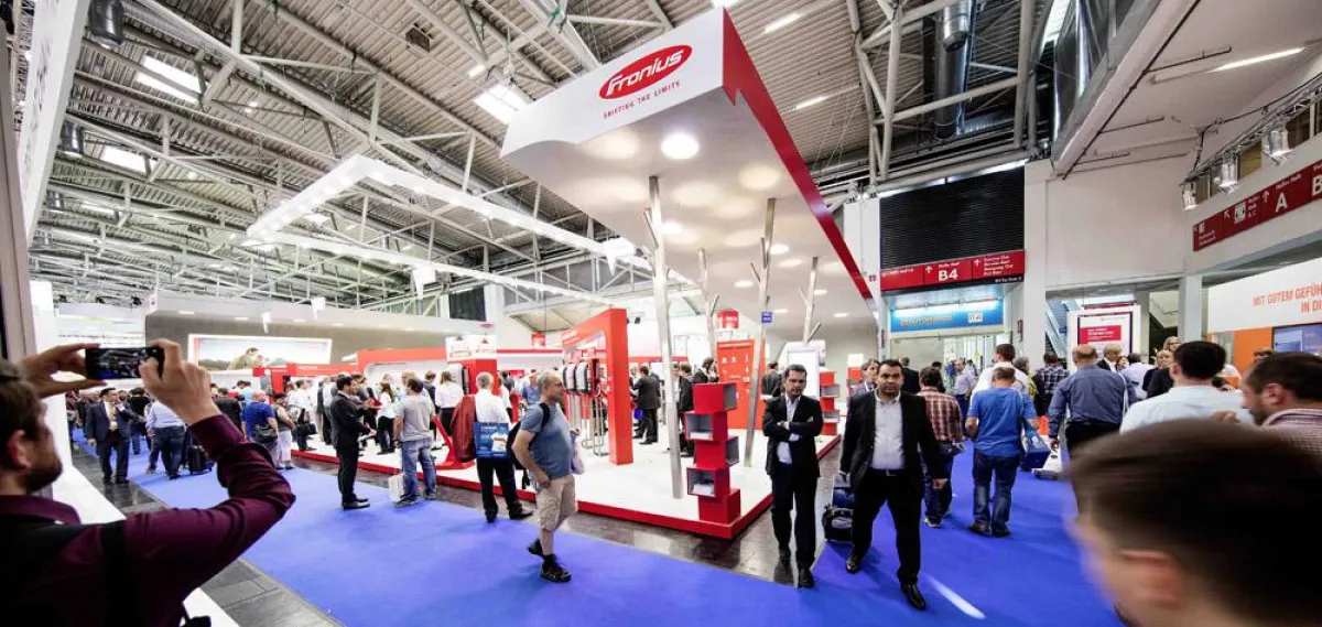 Am Fronius Messestand herrschte reges Treiben.