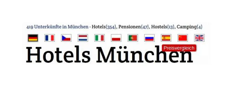 Bild: Hotels München buchen - Hotels schnell gefunden durch neues regionales Onlineportal