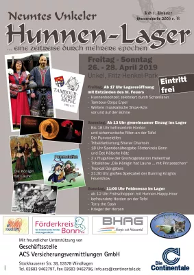 Bild: Die Unkeler Hunnen rufen wieder zum Lager in Unkel