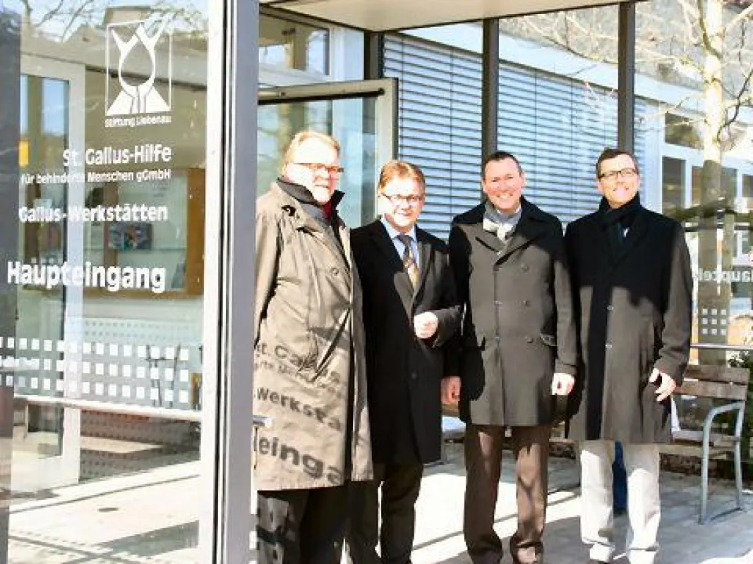 Guido Wolf (2.v.l.) traf sich zum Austausch mit den Vorständen der Stiftung Liebenau