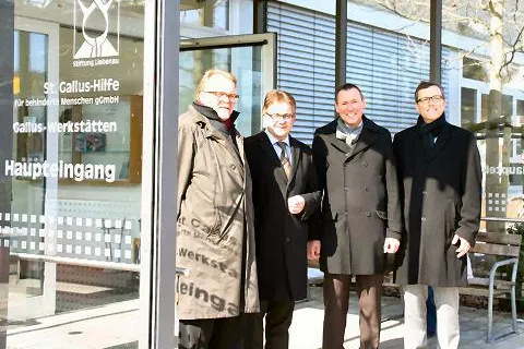 Bild: Lantagspräsident Guido Wolf zu Besuch in der Stiftung Liebenau