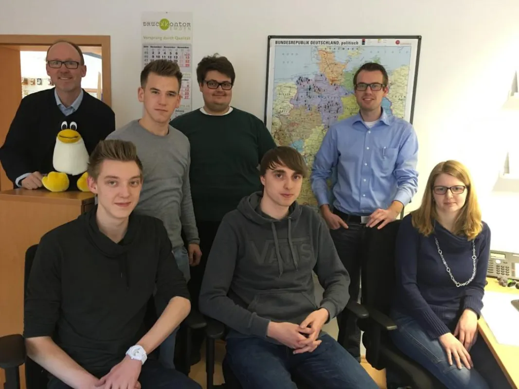 Ein großer Teil des MD LEB-Programmierteams