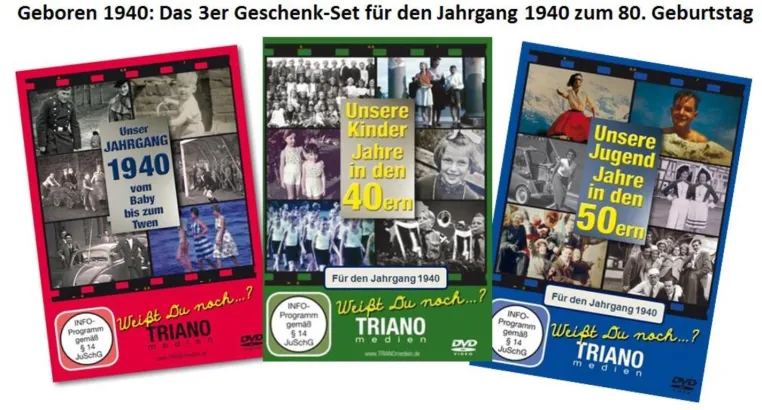 Bild: "Was kann man einem 80jährigen denn noch schenken?" Geschenkidee Schöne Erinnerungen an die Kindheit + Jugend
