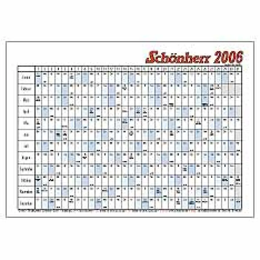 Kalenderblatt 2006 zum kostenlosen downloaden