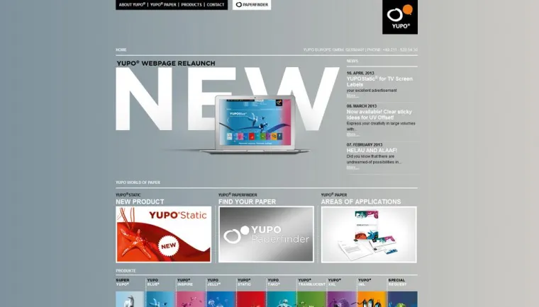 Bild: Netigo relauncht Website von Yupo Europe