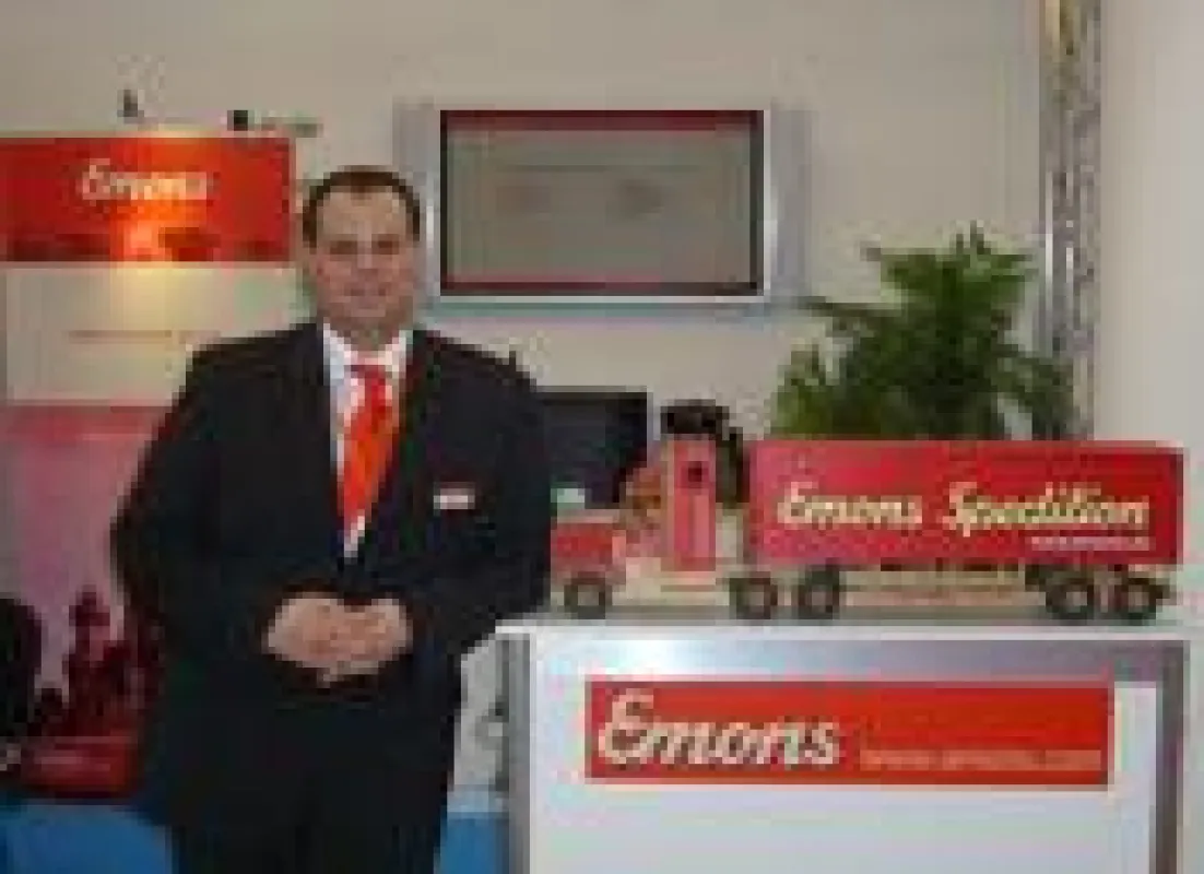 Messestand der Emons Spedition auf der TransRussia 2010 in Moskau